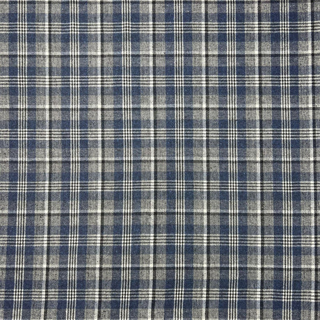Premium Wool Rich Fabric 55" Wide (Blue Checks)