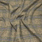 Premium Wool Rich Fabric 55" Wide  (Shephard Check Brown & Navy)