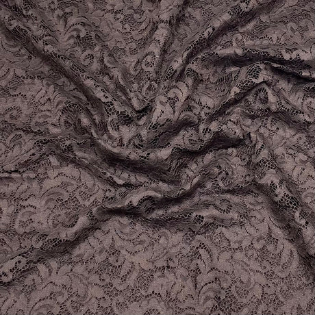 3 Metres Luxury Bridal Lace Fabric - 55" Wide (Brown)