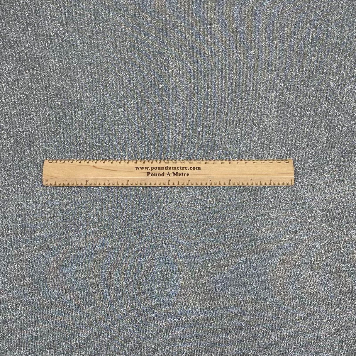 3 Metres, Premium Sparkle Glitter Stretch Moonlight 55’ Wide (Silver)