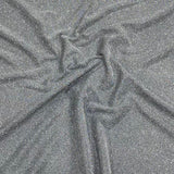3 Metres, Premium Sparkle Glitter Stretch Moonlight 55’ Wide (Silver)
