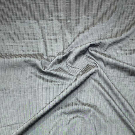 3 Metres Luxury Stripped Polyester Fabric- 55" Wide - (Grey & Black) (Black Friday Sale)