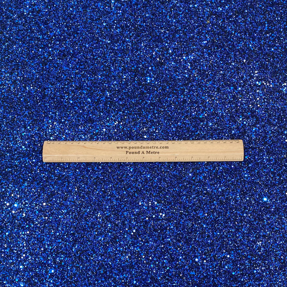 Cotton Backed Chunky Glitter Fabric-  Blue