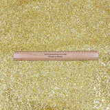 Cotton Backed Chunky Glitter Fabric- Gold