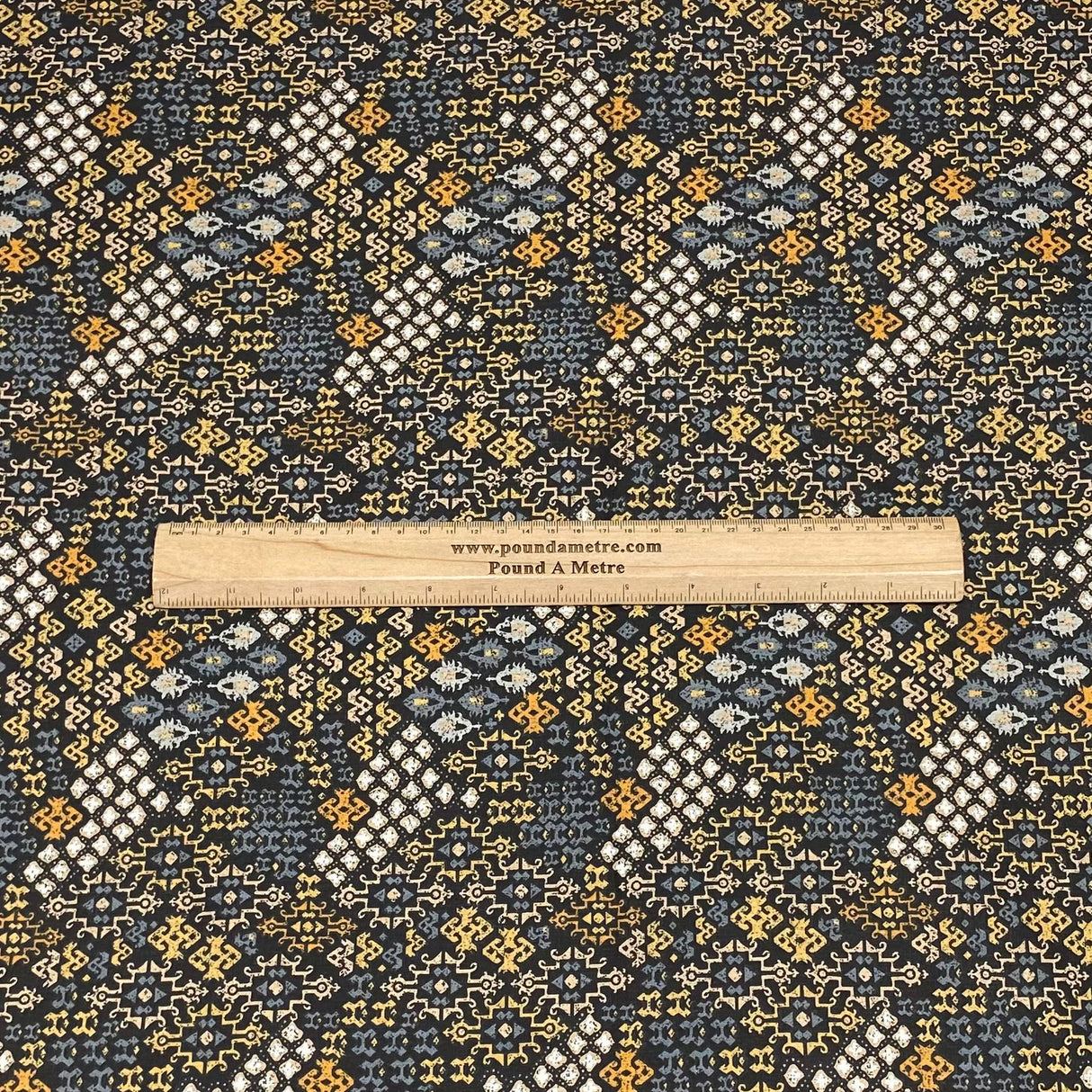 3 Metres Super Soft Printed Poplin Cotton - 63" Wide (Stone)