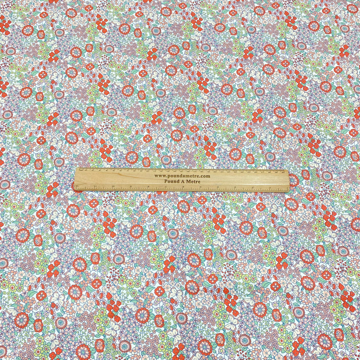 3 Metres Super Soft Printed Poplin Cotton - 63" Wide (Garden)