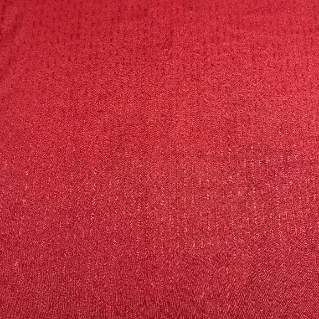 3 Metres Premium Dressmaking Dobby Rayon 45" Wide (Red)