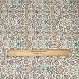 3 Metres Printed Cashmere Effect Crepe Fabric- 45" Wide (Minty Blue)