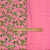 6 Metres, Premium Quality, Printed Dressmaking Viscose Bundle - 55" Wide (Pink)