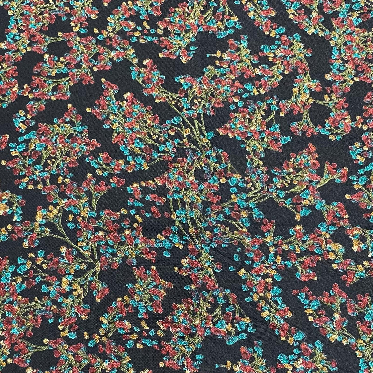 3 Metres Printed Cashmere Effect Crepe Fabric- 45" Wide ()