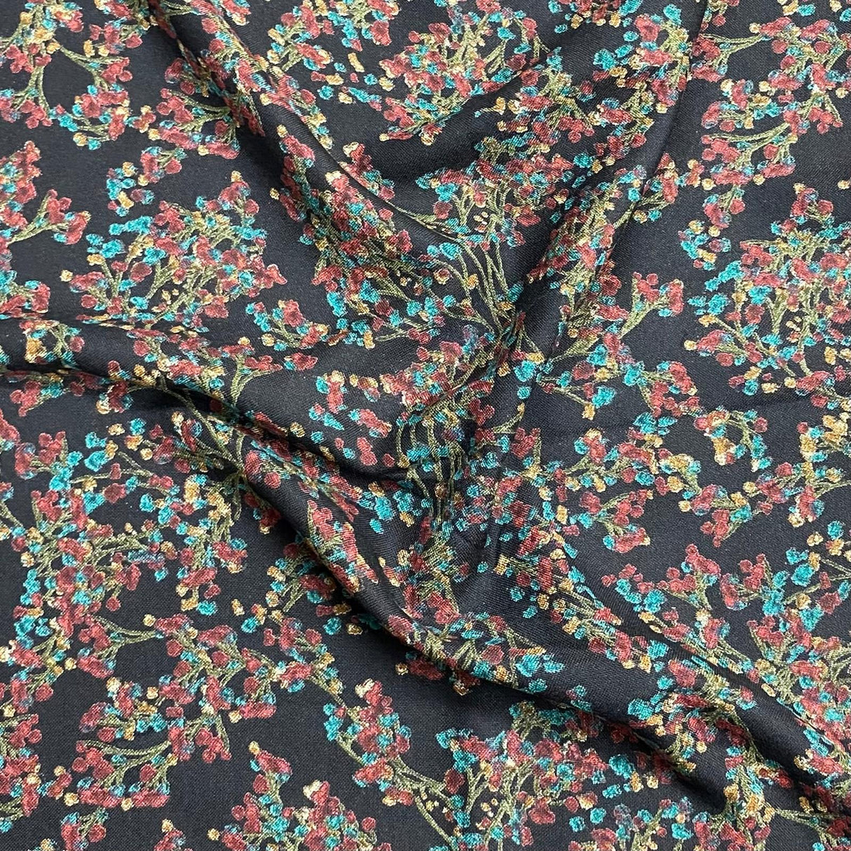 3 Metres Printed Cashmere Effect Crepe Fabric- 45" Wide ()
