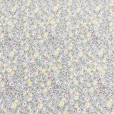 3 Metres, Premium Quality, Printed Dressmaking Viscose Crepe - 55" Wide (Grey Floral)