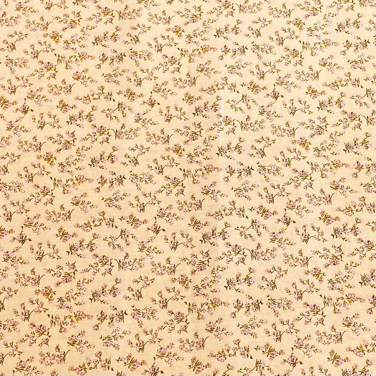3 Metres, Premium Quality, Printed Dressmaking Viscose - 55" Wide (Golden)