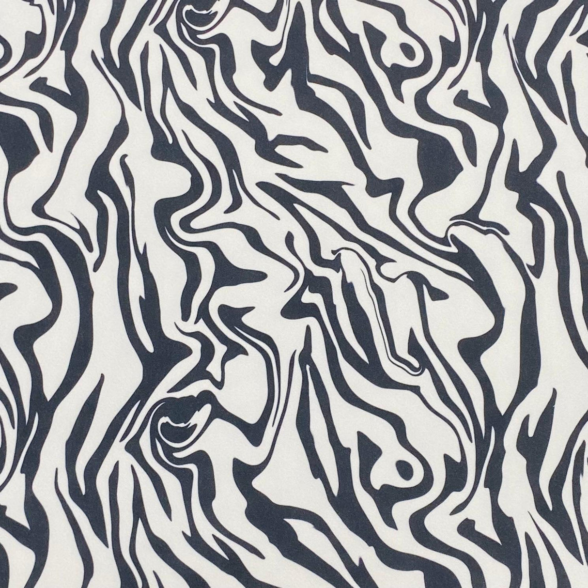 3 Metres Luxury Soft Printed Ponte Scuba - 55" Wide - (Zebra)