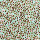3 Metres, Premium Quality, Printed Dressmaking Viscose - 55" Wide (Green)
