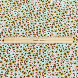3 Metres, Premium Quality, Printed Dressmaking Viscose - 55" Wide (Green)