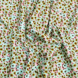 3 Metres, Premium Quality, Printed Dressmaking Viscose - 55" Wide (Green)