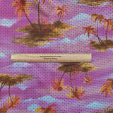 10 Metres Beautiful Printed Cut Out Crepe 55" Wide (Pink)