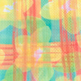 10 Metres Beautiful Printed Cut Out Crepe 55" Wide (Yellow & Green)