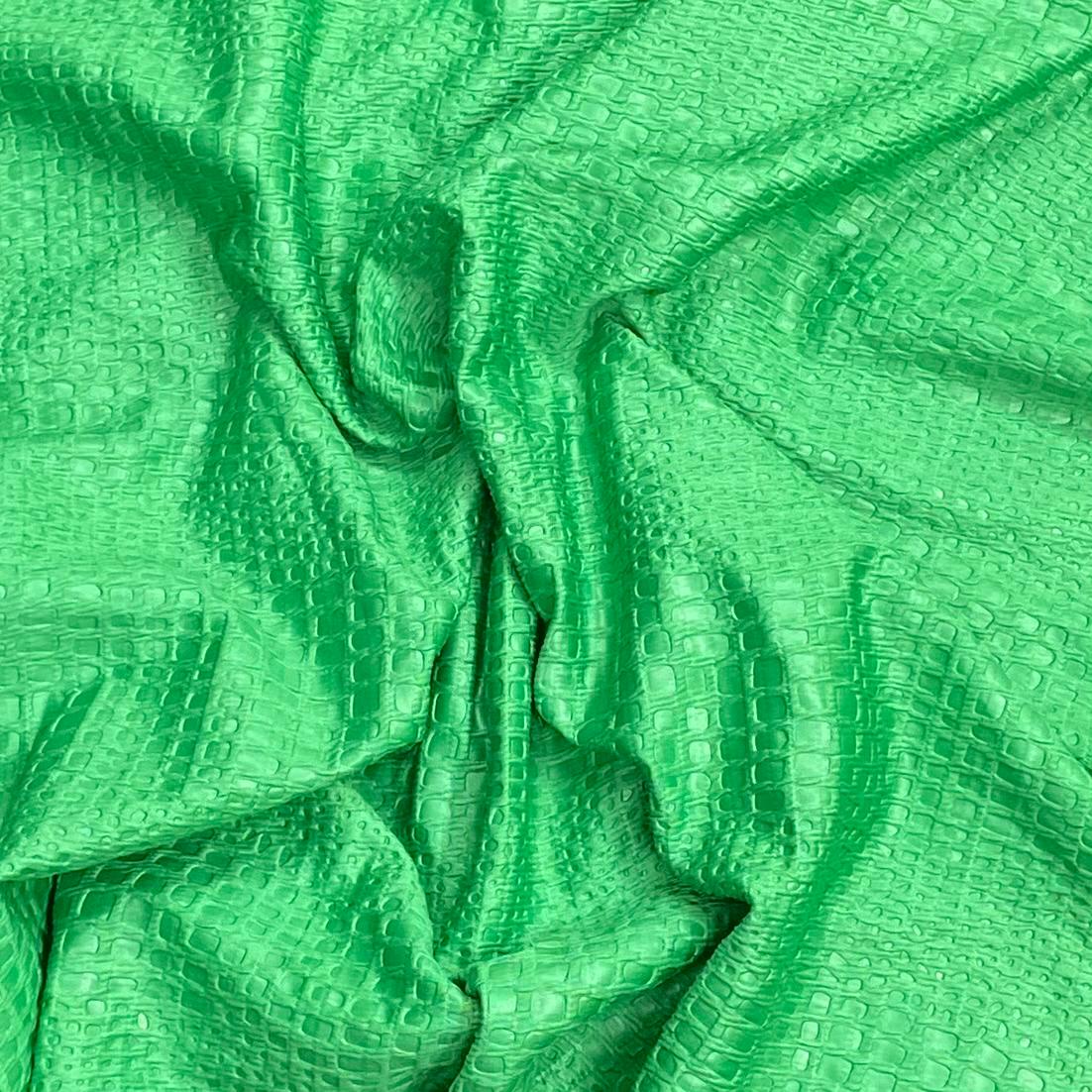 3 Metres Premium Snakeskin Jersey - 55" (Green)