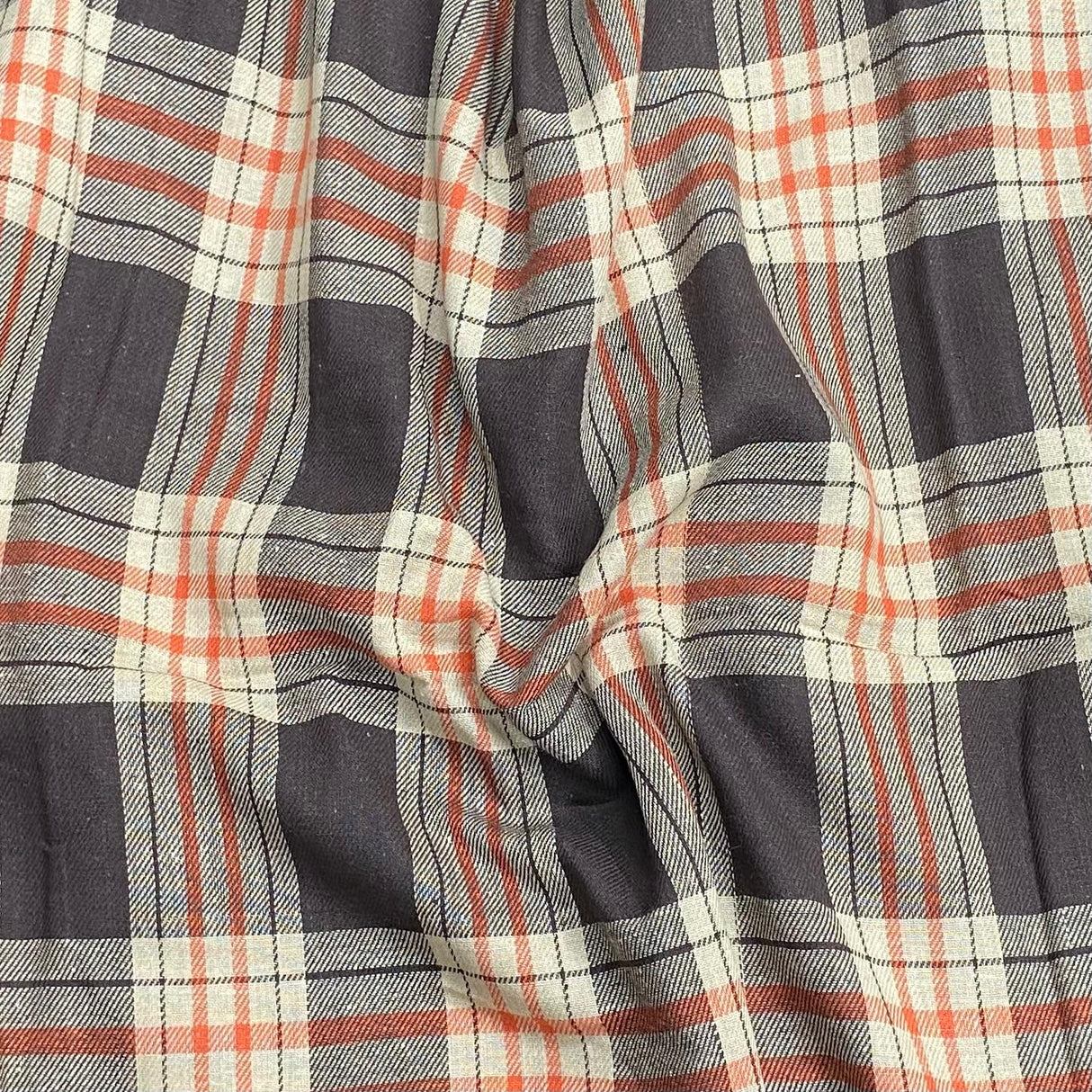3 Metres Premium Poly-Viscose Tartan 60" Wide (Brown)