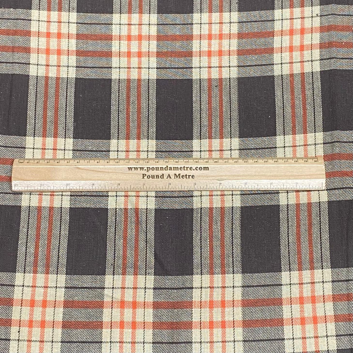 3 Metres Premium Poly-Viscose Tartan 60" Wide (Brown)