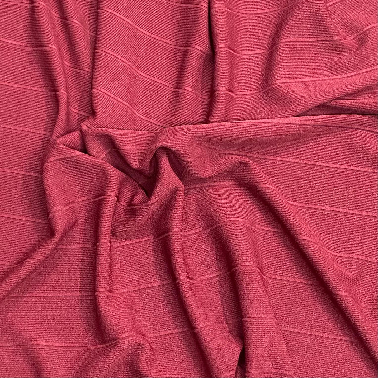 3 Metre Luxurious Soft Ribbed Jersey - 55" (Maroon)