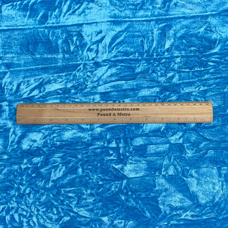 3 Metres Crushed Spandex Velvet 55" Wide (Blue)