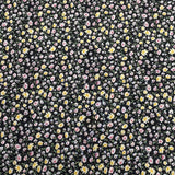3 Metres, Premium Quality, Printed Dressmaking Viscose - 55" Wide (Black)