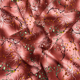 3 Metres, Premium Quality, Printed Dressmaking Viscose - 55" Wide (Maroon)