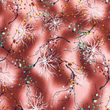 3 Metres, Premium Quality, Printed Dressmaking Viscose - 55" Wide (Maroon)
