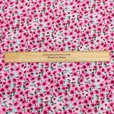 3 Metres, Premium Quality, Printed Dressmaking Viscose - 55" Wide (Pink)