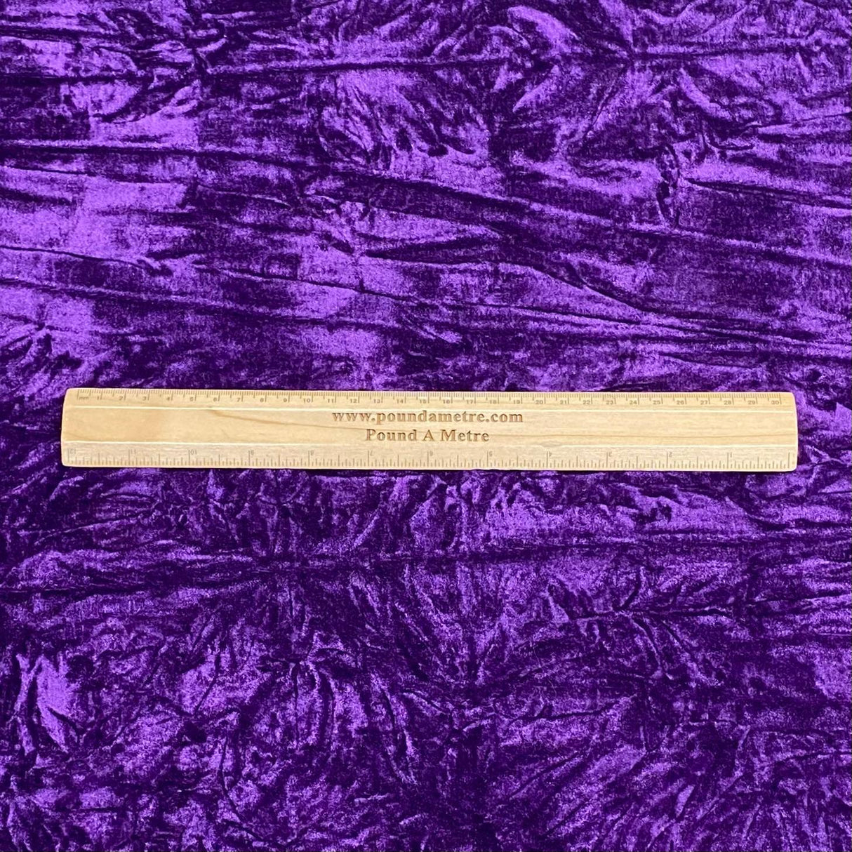3 Metres Crushed Spandex Velvet 55" Wide (Deep Purple)
