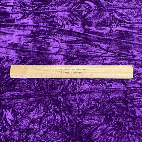 3 Metres Crushed Spandex Velvet 55" Wide (Deep Purple)