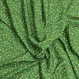 3 Metres, Premium Quality, Printed Dressmaking Viscose - 55" Wide (Green)