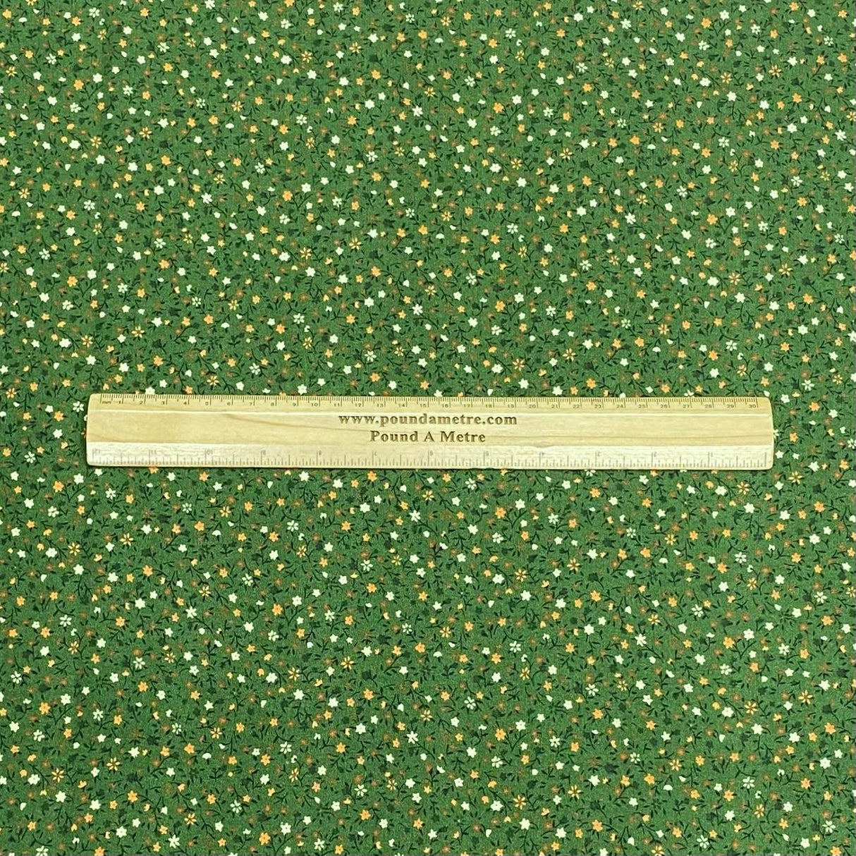 3 Metres, Premium Quality, Printed Dressmaking Viscose - 55" Wide (Green)