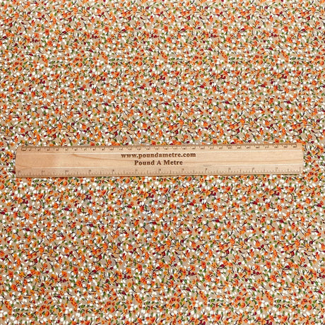3 Metres, Premium Quality, Printed Dressmaking Viscose - 55" Wide (Cassia Fistula)