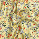 3 Metres, Premium Quality, Printed Dressmaking Viscose - 55" Wide (Bougainvillea)