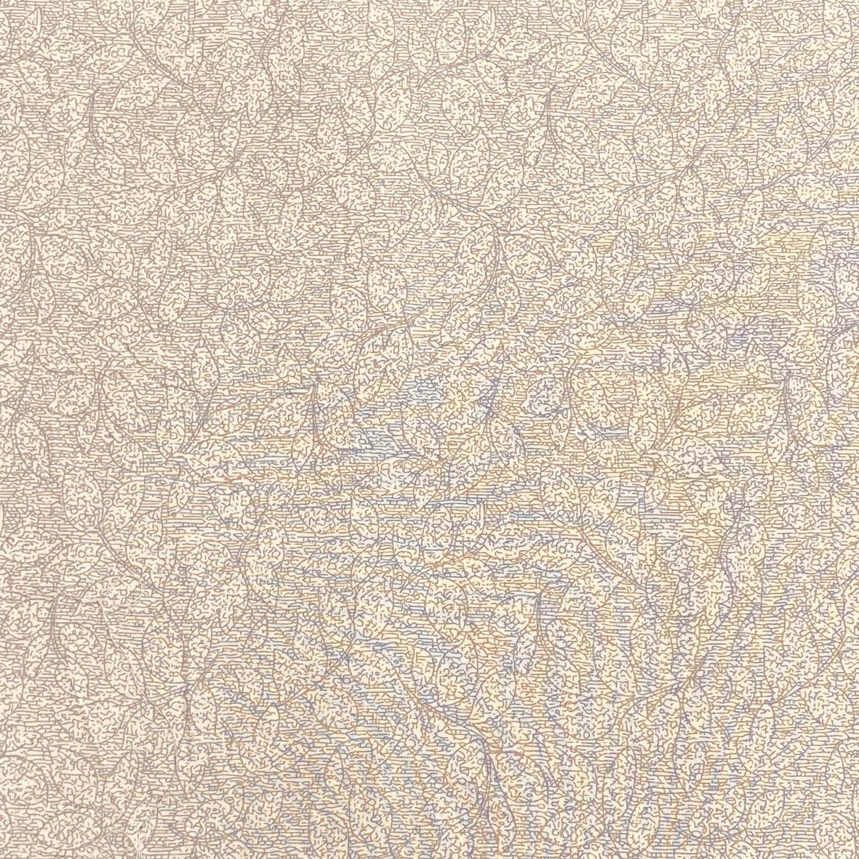 3 Metres, Premium Quality, Printed Dressmaking Viscose - 55" Wide (Beige)