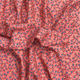 3 Metres, Premium Quality, Printed Dressmaking Viscose - 55" Wide (Poppy)