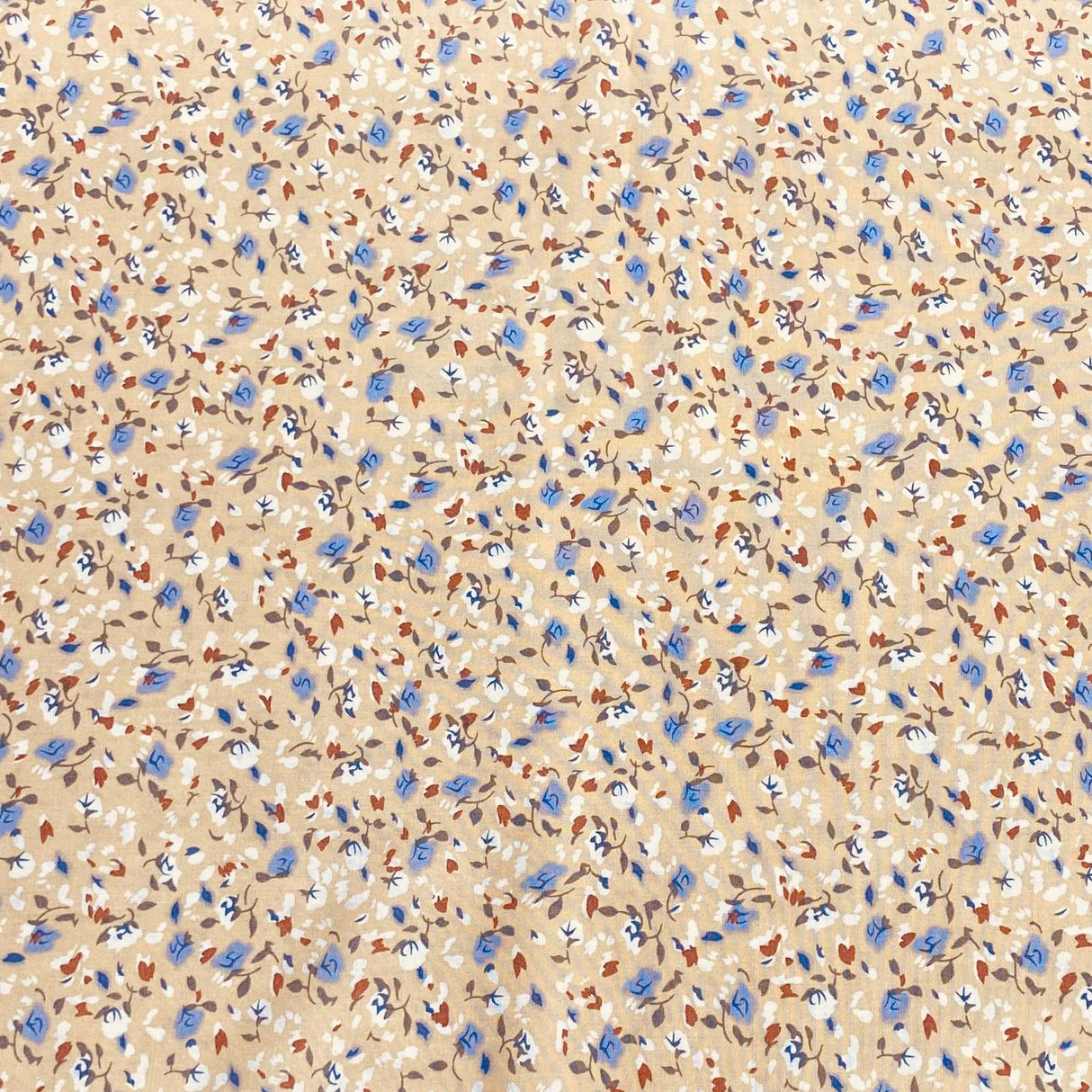 3 Metres, Premium Quality, Printed Dressmaking Viscose - 55" Wide (Hydrangea)