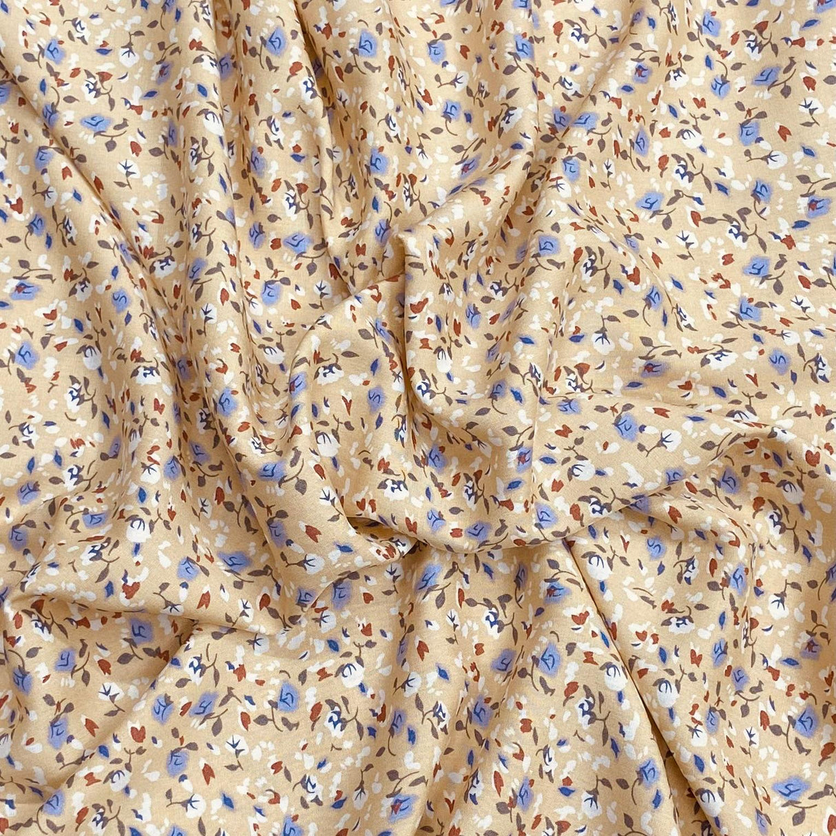 3 Metres, Premium Quality, Printed Dressmaking Viscose - 55" Wide (Hydrangea)