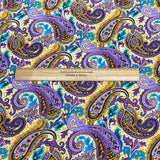 3 Metres, Premium Quality, Printed Dressmaking Viscose - 55" Wide (Gladiolus)