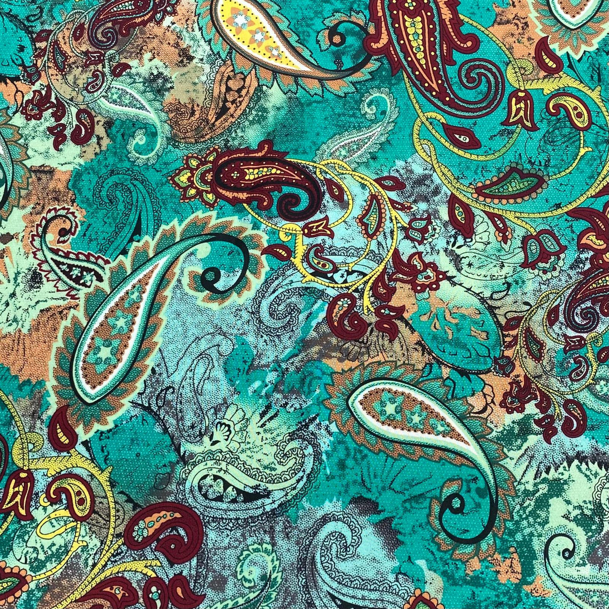 3 Metres, Premium Quality, Printed Dressmaking Viscose - 55" Wide (Iris)