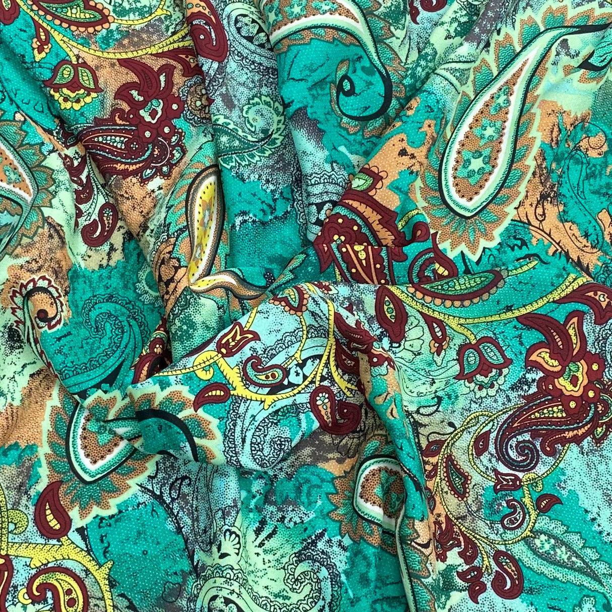 3 Metres, Premium Quality, Printed Dressmaking Viscose - 55" Wide (Iris)