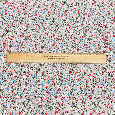 3 Metres, Premium Quality, Printed Dressmaking Viscose - 55" Wide (Zinnia)