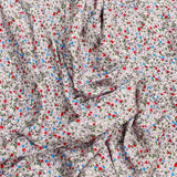 3 Metres, Premium Quality, Printed Dressmaking Viscose - 55" Wide (Zinnia)