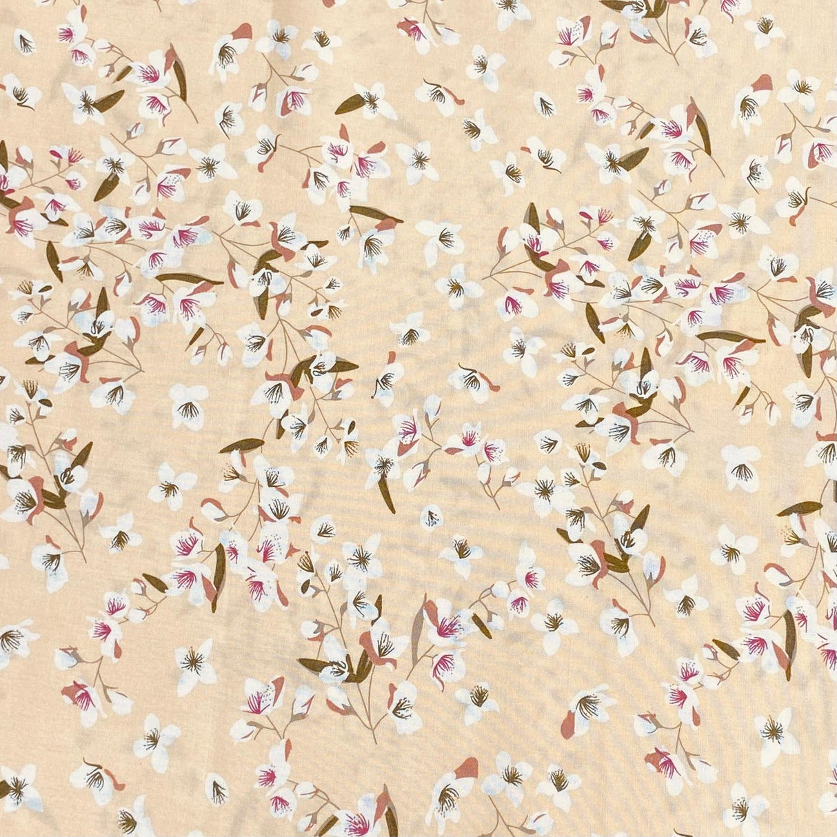 3 Metres, Premium Quality, Printed Dressmaking Viscose - 55" Wide (Chrysanthemum)