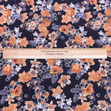 3 Metres, Premium Quality, Printed Dressmaking Viscose - 55" Wide (Daisy)