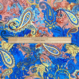 3 Metres, Premium Quality, Printed Dressmaking Viscose - 55" Wide (Paint Splash)